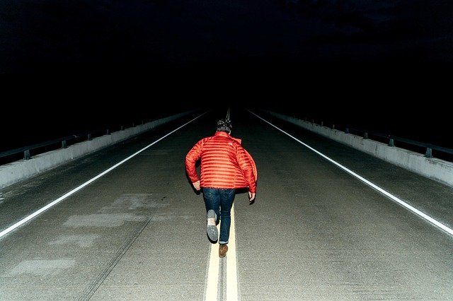 running in dark